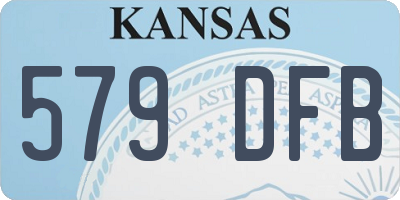 KS license plate 579DFB
