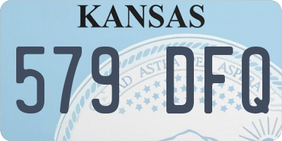 KS license plate 579DFQ