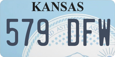 KS license plate 579DFW