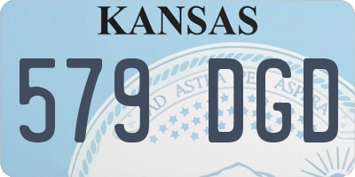 KS license plate 579DGD