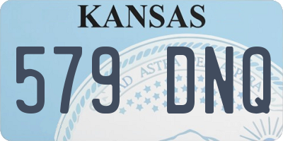 KS license plate 579DNQ