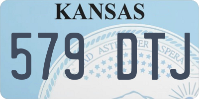 KS license plate 579DTJ