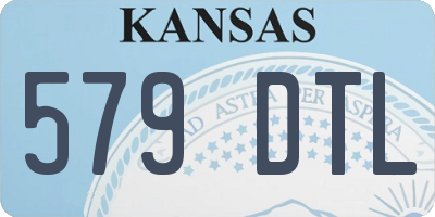 KS license plate 579DTL