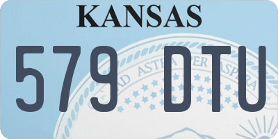 KS license plate 579DTU