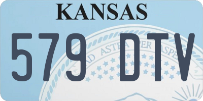 KS license plate 579DTV