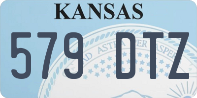 KS license plate 579DTZ