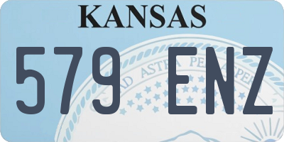 KS license plate 579ENZ