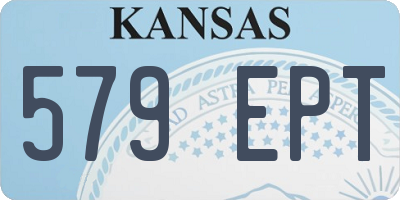 KS license plate 579EPT