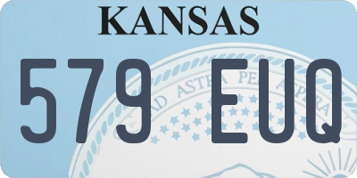 KS license plate 579EUQ