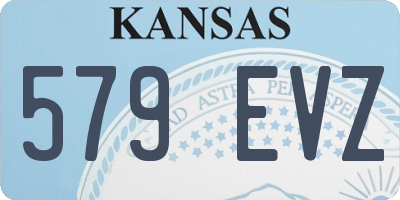 KS license plate 579EVZ