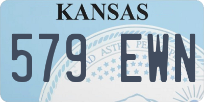 KS license plate 579EWN