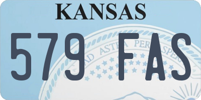 KS license plate 579FAS