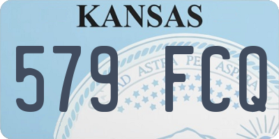 KS license plate 579FCQ