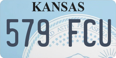 KS license plate 579FCU