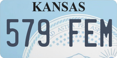 KS license plate 579FEM
