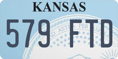 KS license plate 579FTD