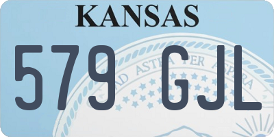 KS license plate 579GJL