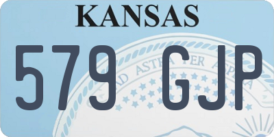 KS license plate 579GJP