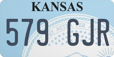 KS license plate 579GJR