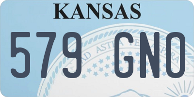 KS license plate 579GNO