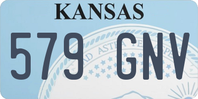 KS license plate 579GNV