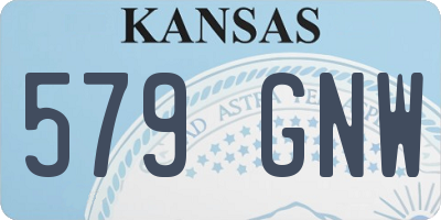 KS license plate 579GNW