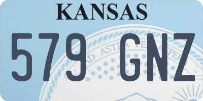 KS license plate 579GNZ