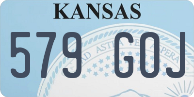 KS license plate 579GOJ