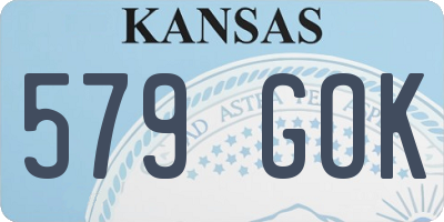 KS license plate 579GOK