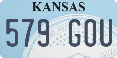 KS license plate 579GOU