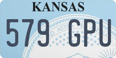 KS license plate 579GPU