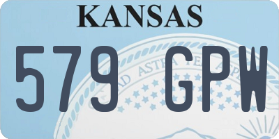 KS license plate 579GPW