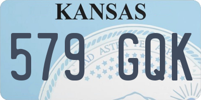 KS license plate 579GQK