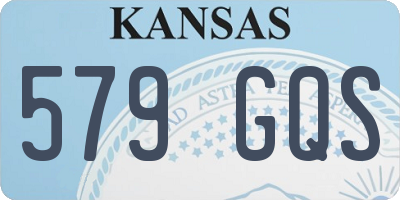 KS license plate 579GQS