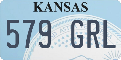 KS license plate 579GRL