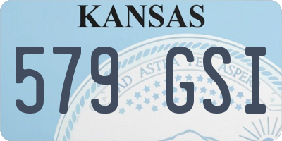 KS license plate 579GSI