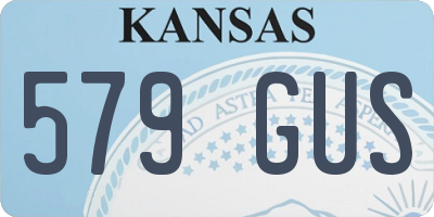 KS license plate 579GUS
