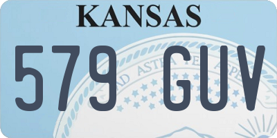 KS license plate 579GUV