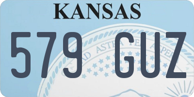 KS license plate 579GUZ