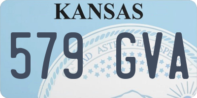 KS license plate 579GVA