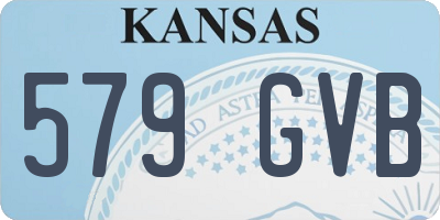 KS license plate 579GVB