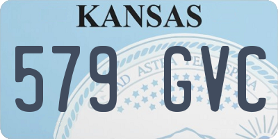 KS license plate 579GVC