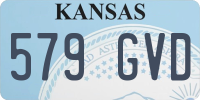 KS license plate 579GVD