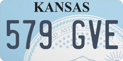 KS license plate 579GVE