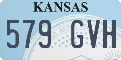 KS license plate 579GVH