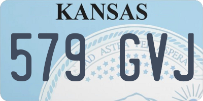 KS license plate 579GVJ