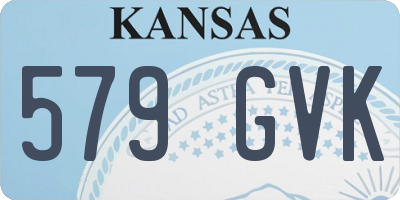 KS license plate 579GVK