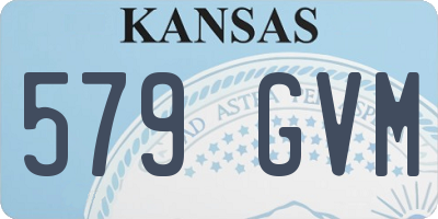 KS license plate 579GVM
