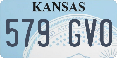 KS license plate 579GVO