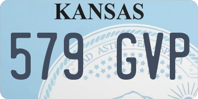 KS license plate 579GVP